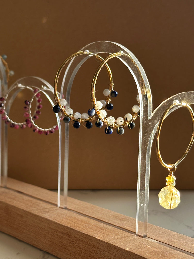Rubi Steeling Silver Hoops