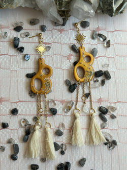 “The New Vase” Moonstone earrings