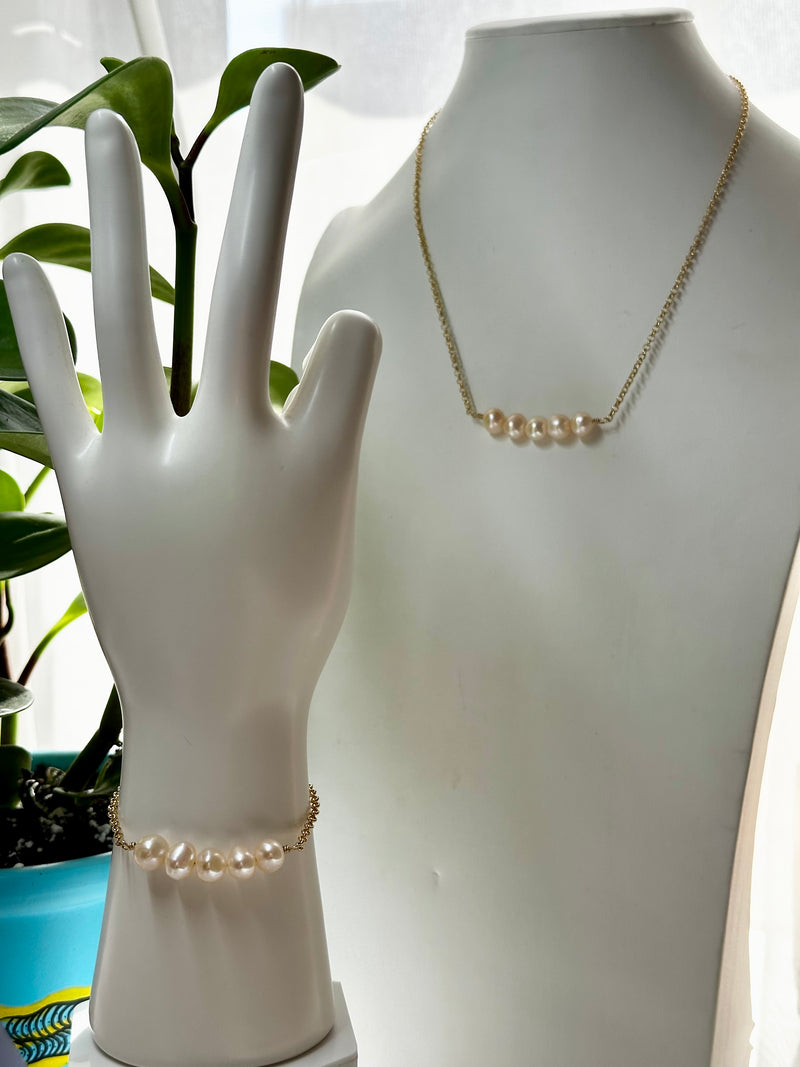 Pearls Gold Filled Necklace