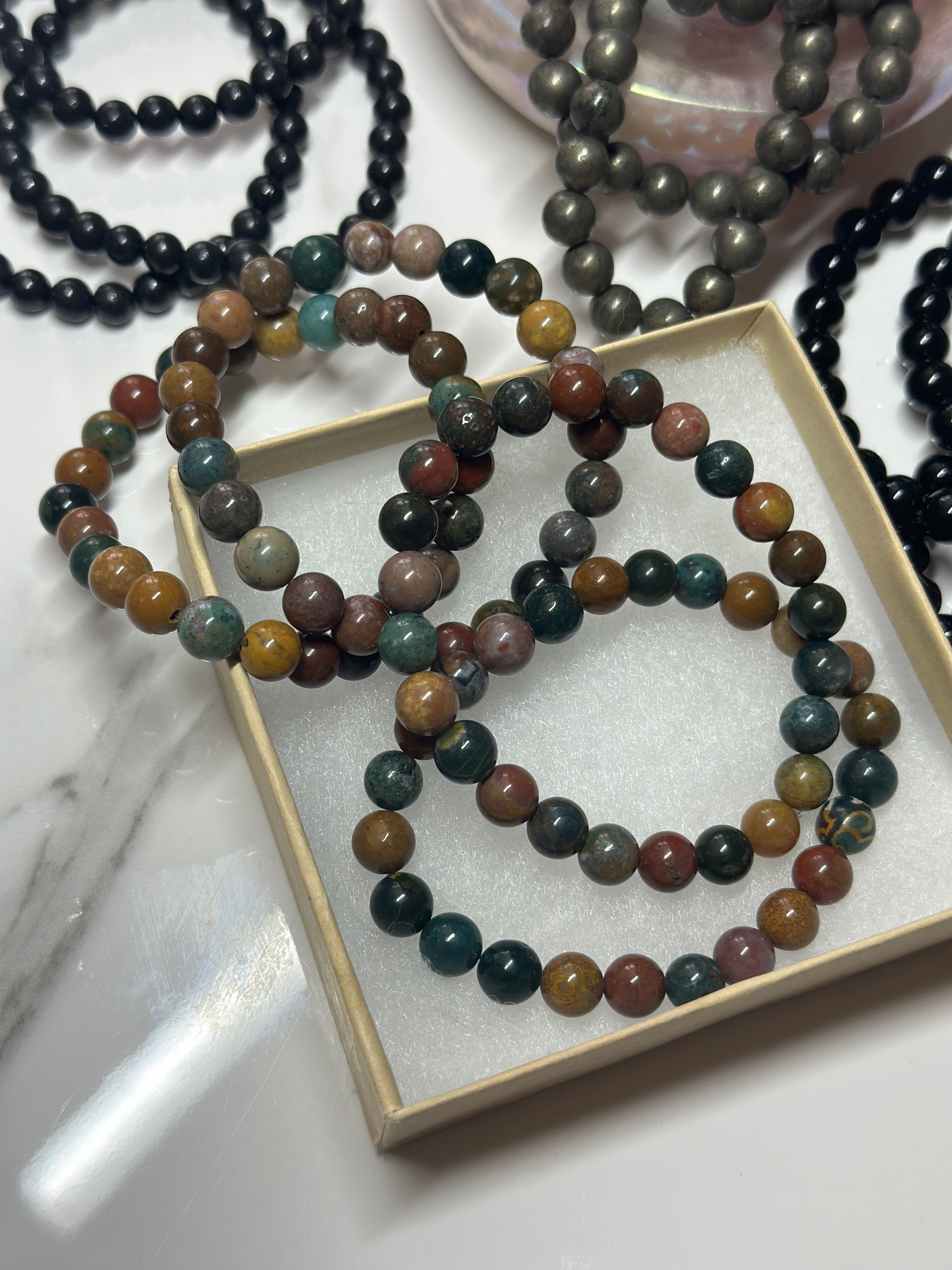 Ocean Jasper 8mm Elastic Bracelet