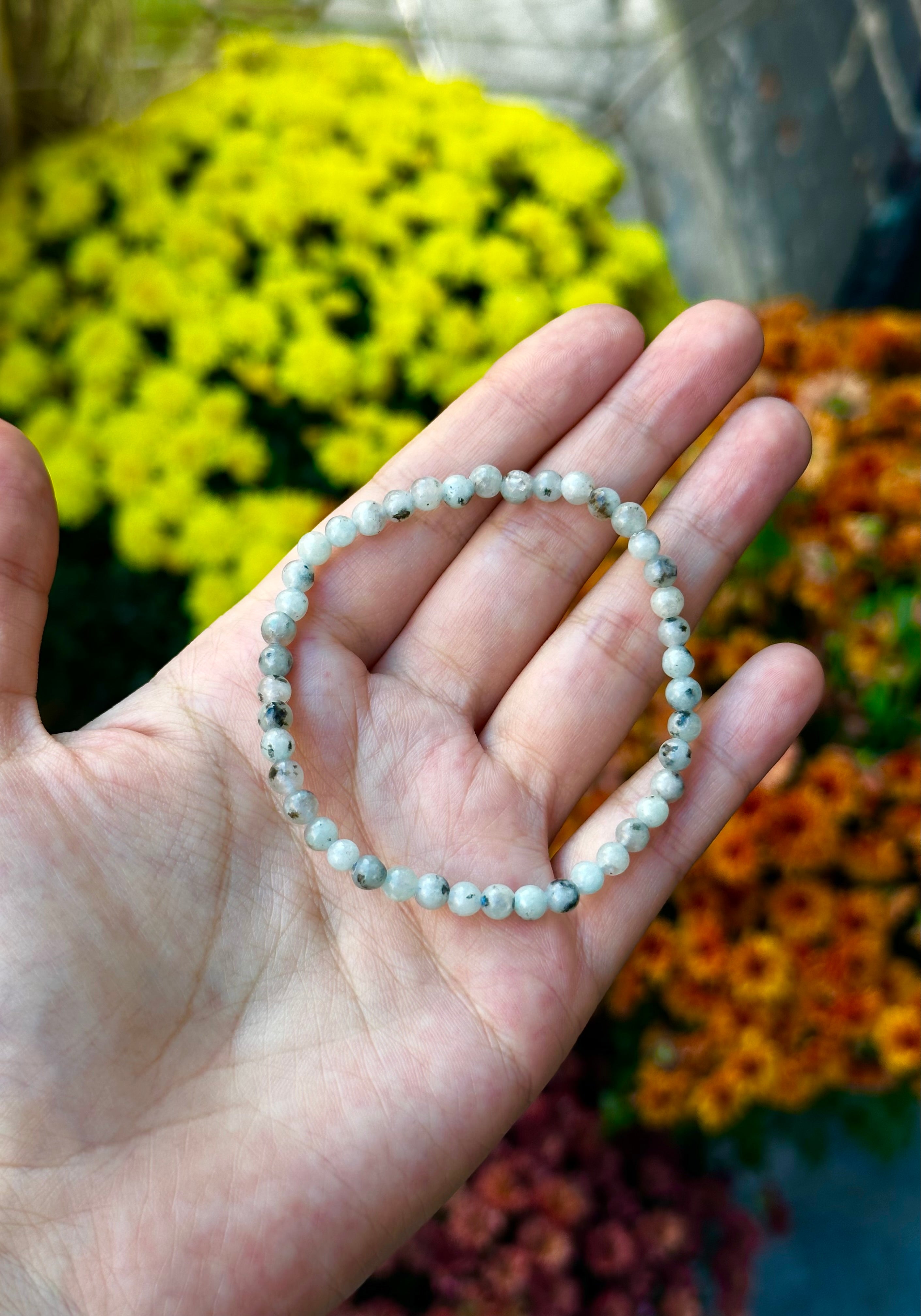 Kiwi Jasper Elastic Bracelet