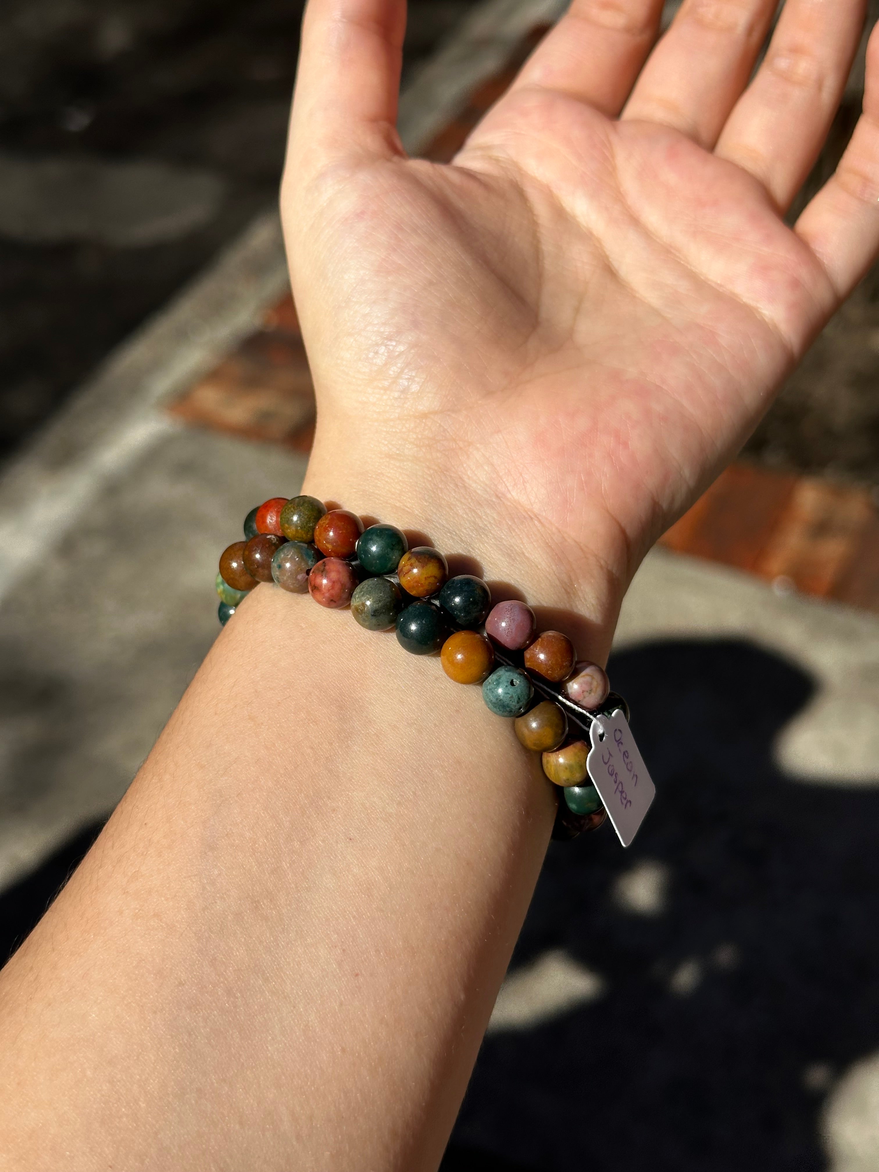 Ocean Jasper 8mm Elastic Bracelet