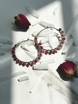 Rubi Steeling Silver Hoops