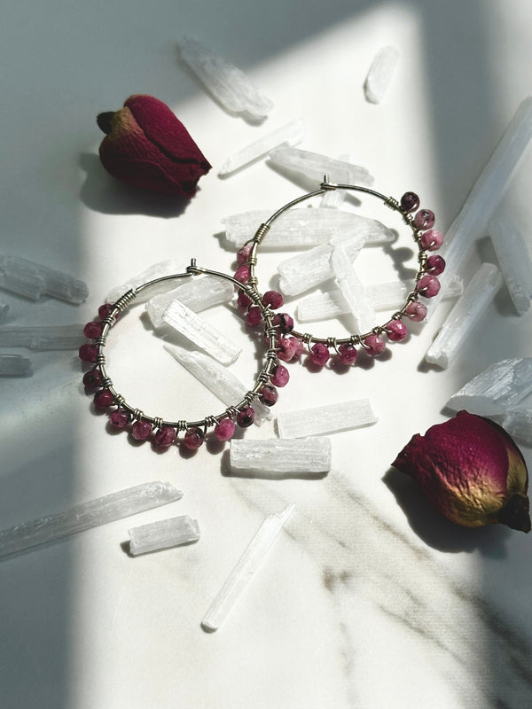 Rubi Steeling Silver Hoops