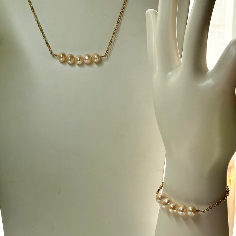 Pearls Gold Filled Necklace