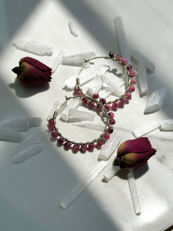 Rubi Steeling Silver Hoops
