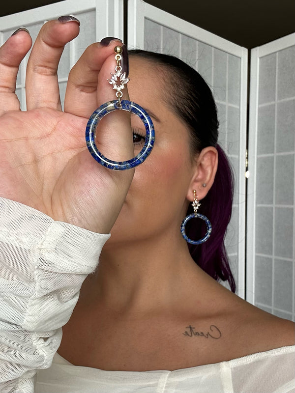 “The Valentina" Lapis Lazuli Earrings