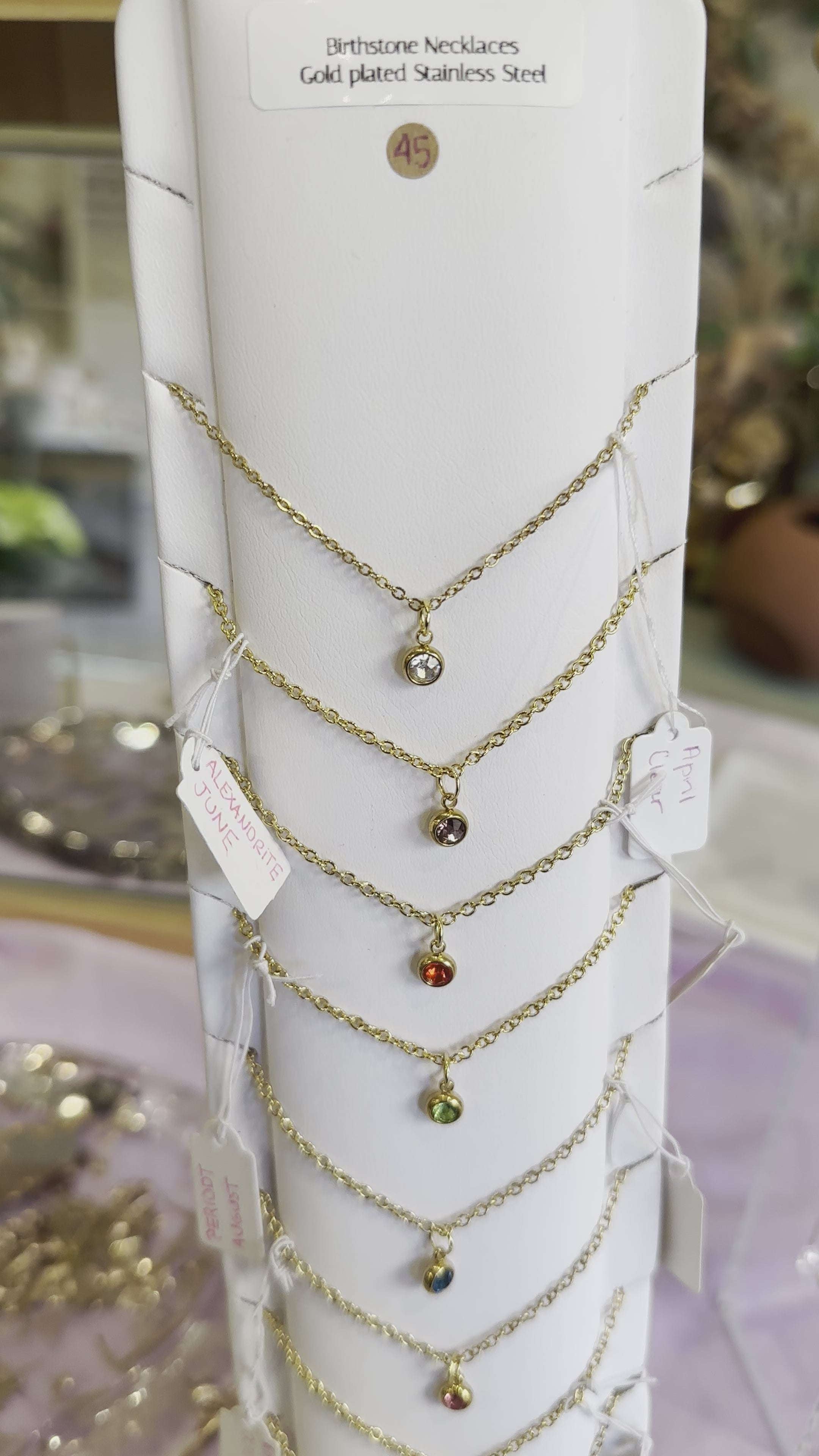 Birthstone Necklaces