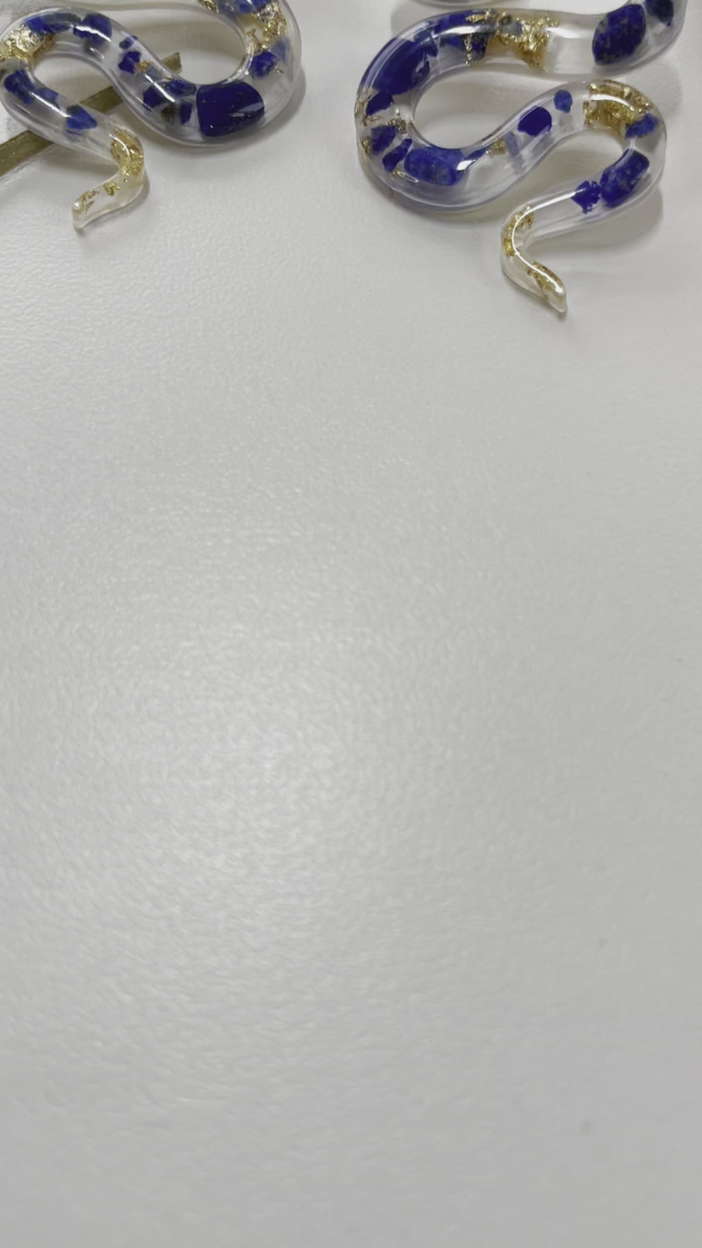 “The Feminine" Lapis Lazuli  Lightweight Big Snake Studs