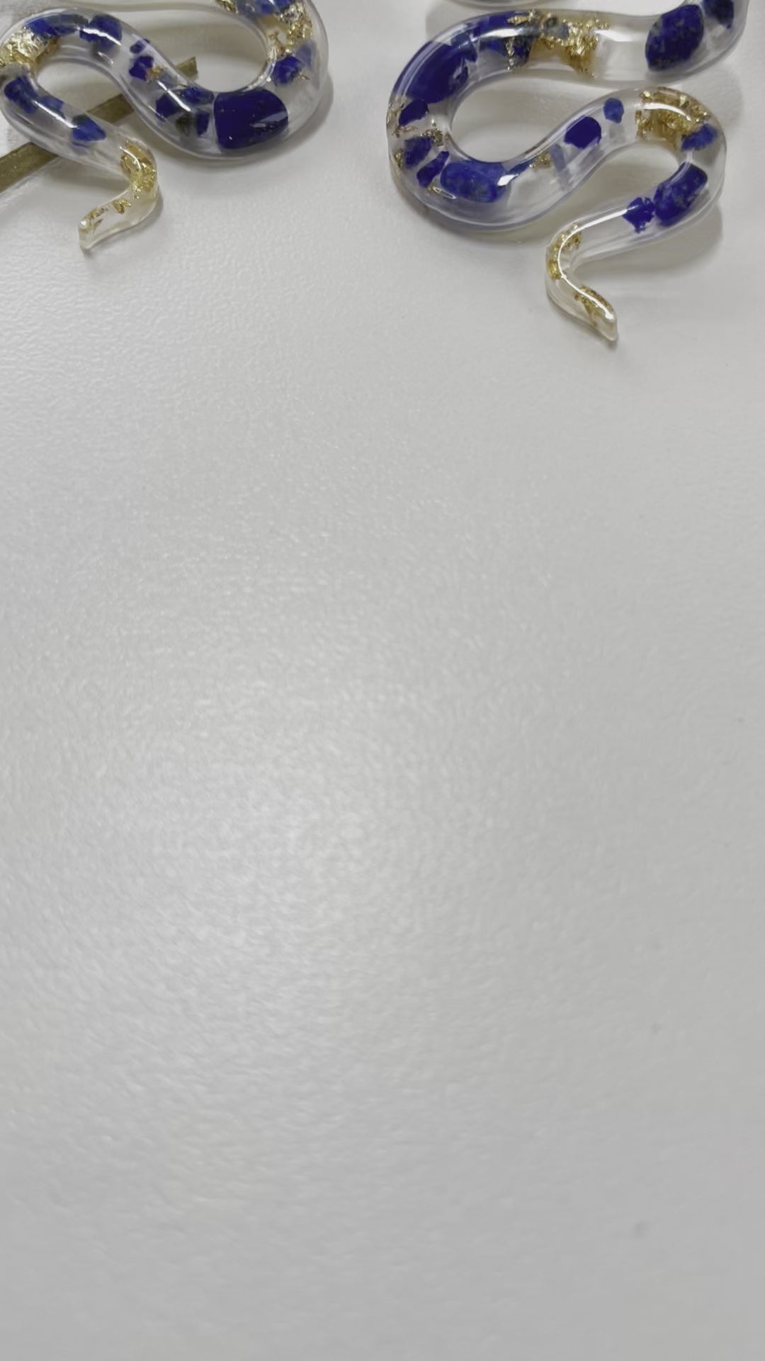 “The Feminine" Lapis Lazuli  Lightweight Big Snake Studs