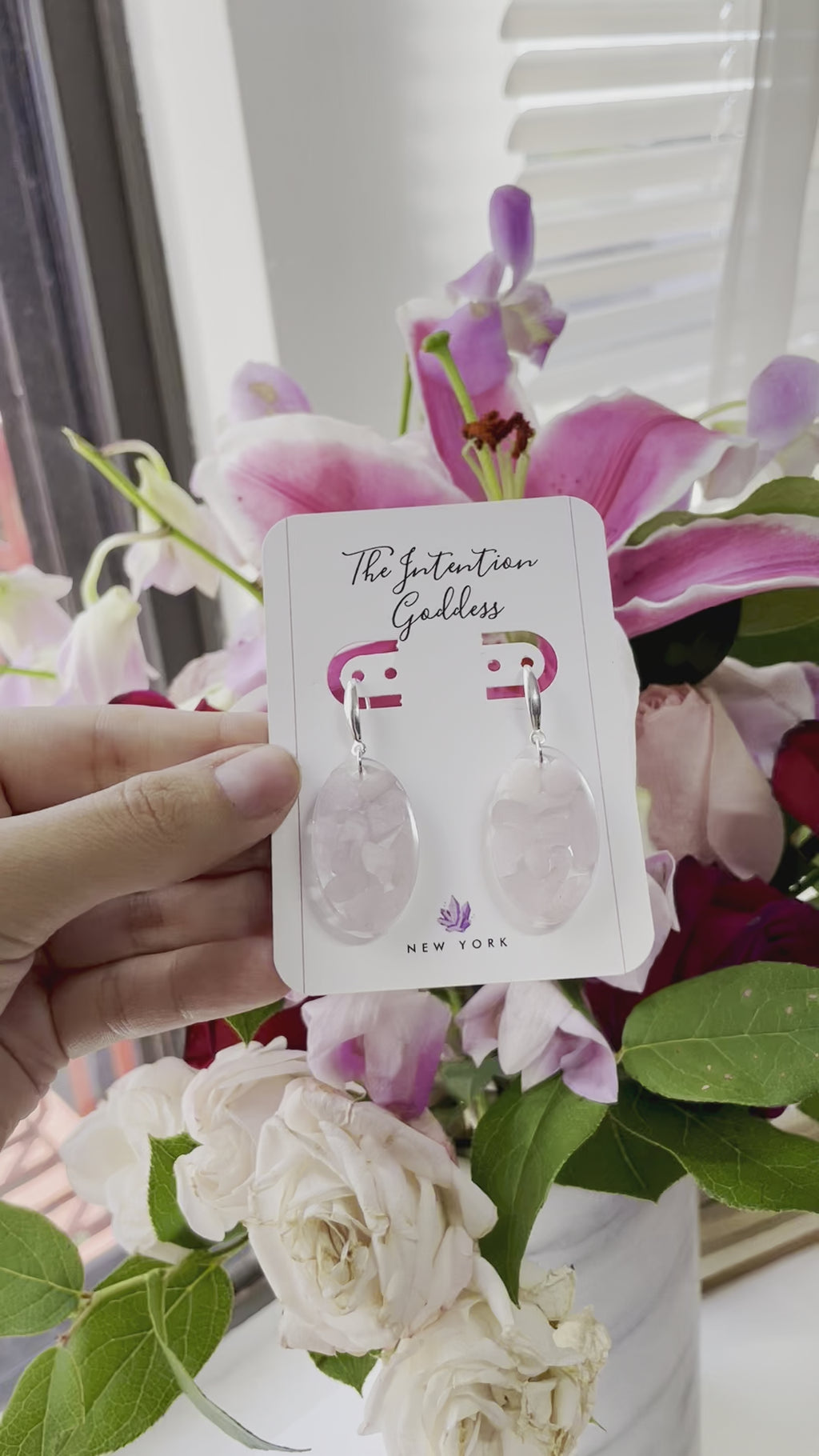 "Dream" Kunzite Earrings with Sterling Silver Post