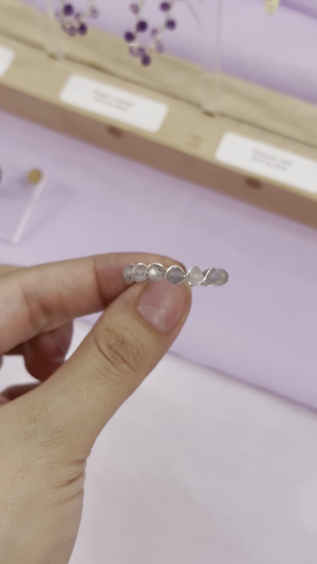 Labradorite Sterling Wire Ring