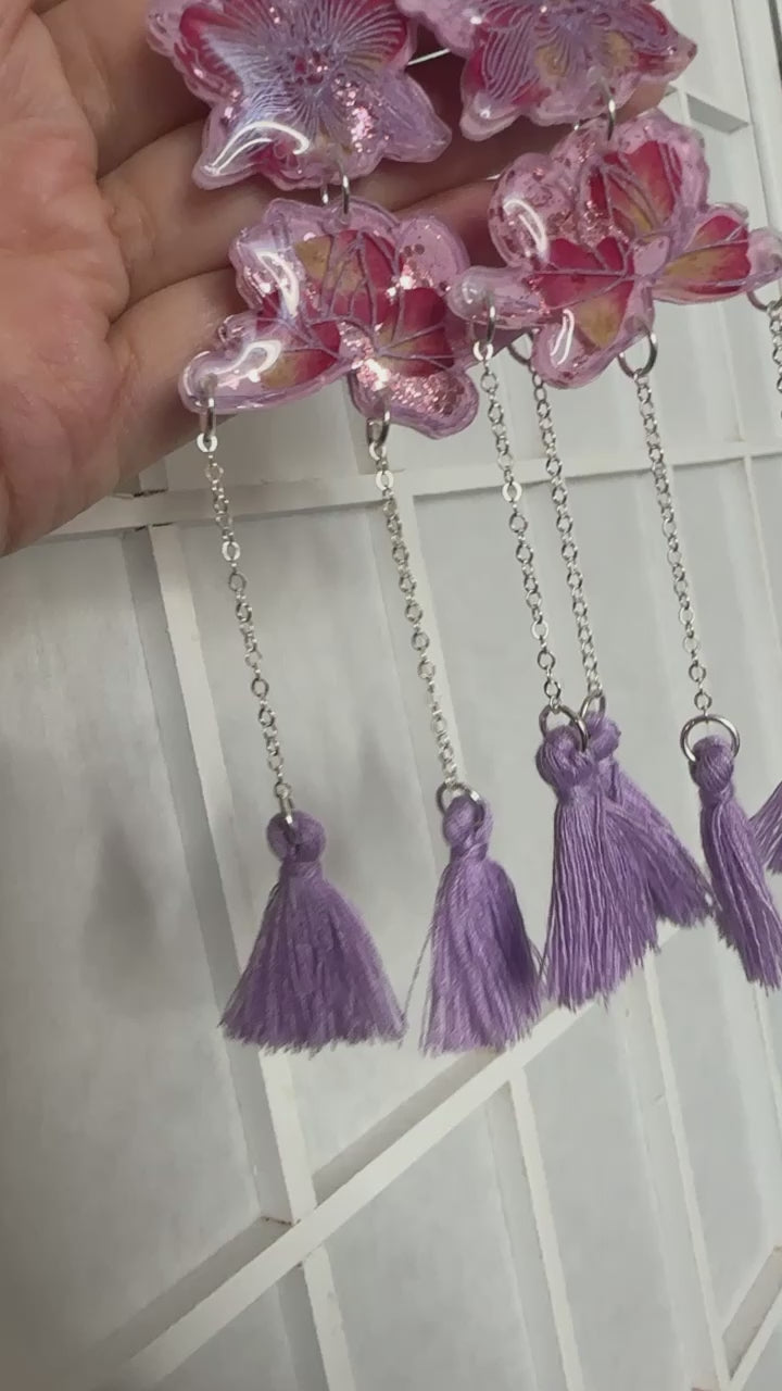 “Flower Spirits” Dried Flowers Earrings