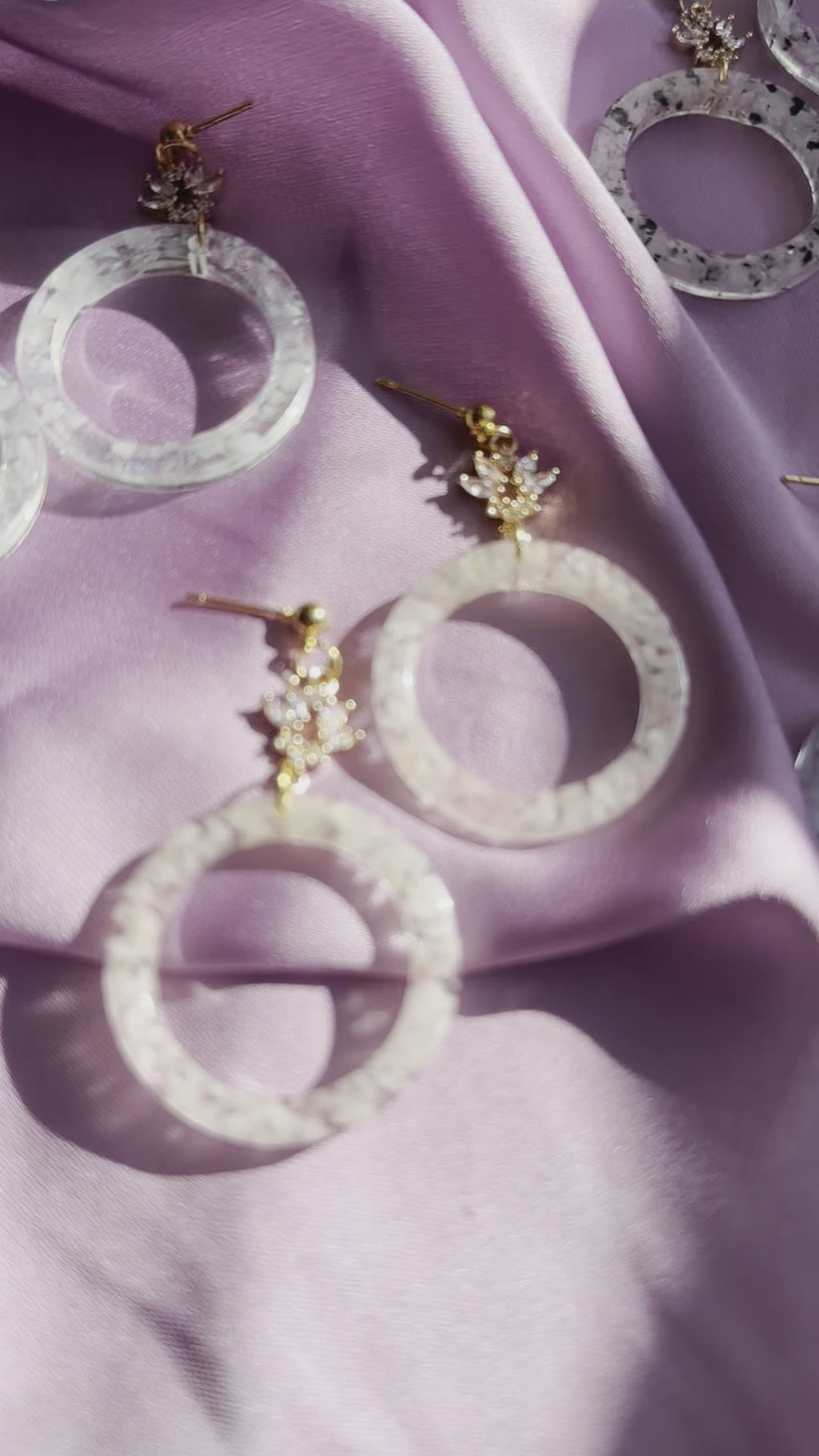 "The Valentina" Pink Tourmaline & Quartz  Earrings