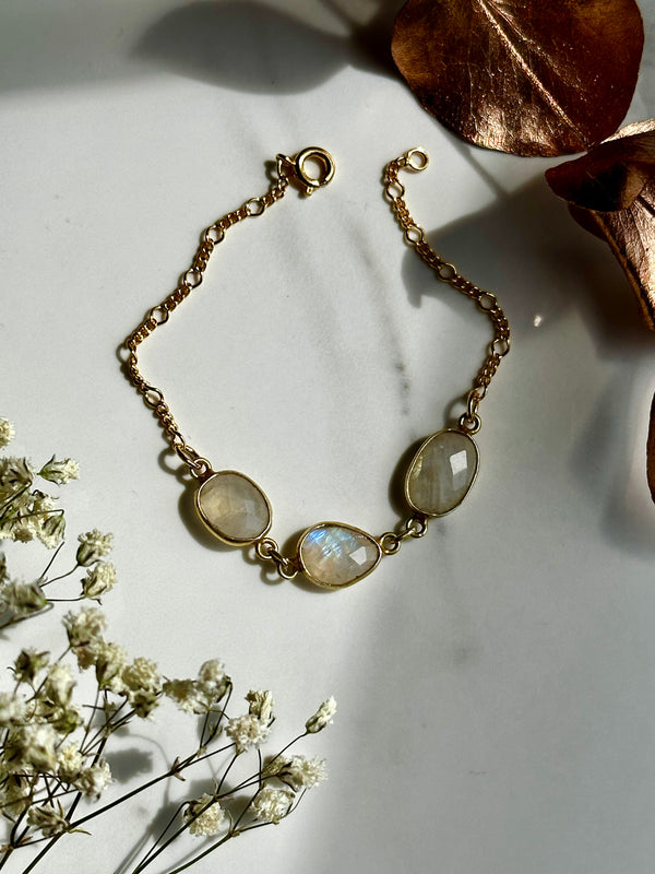 Rainbow Moonstone Bracelet