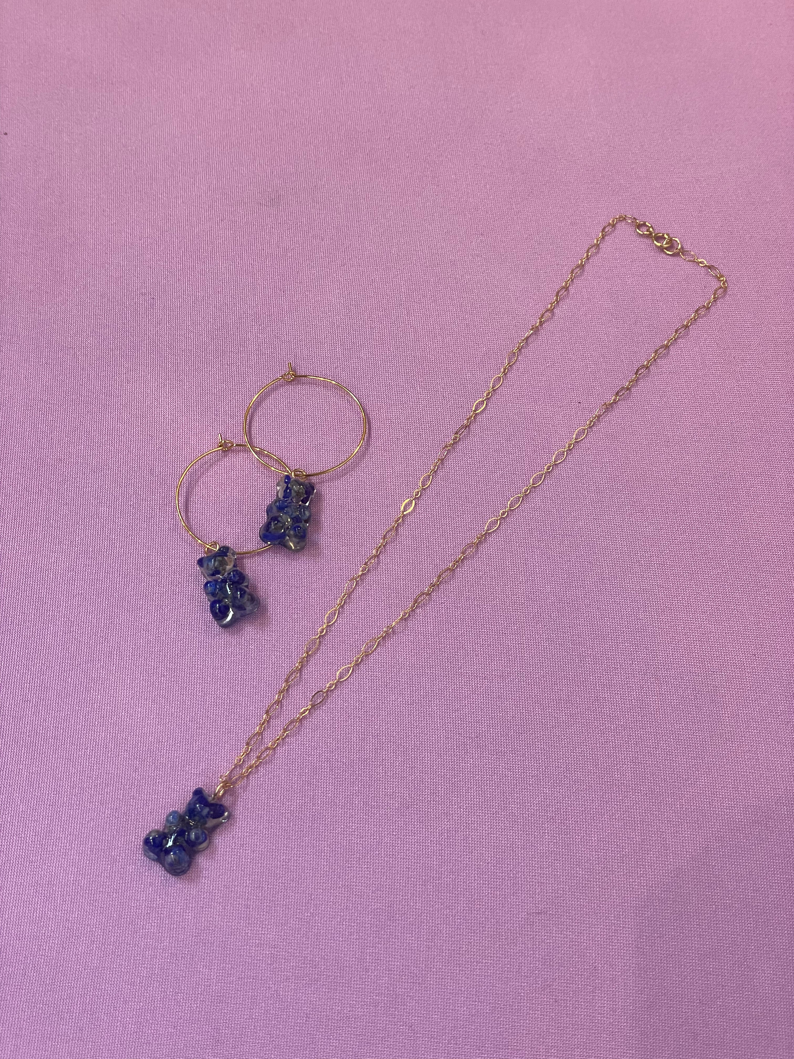“Gummy Bear” Lapis Lazuli Hoops