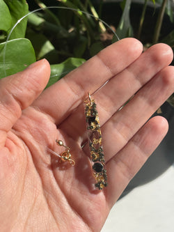 The Intention Goddess - "Dream" Kunzite and Cubic Zirconia Earrings
