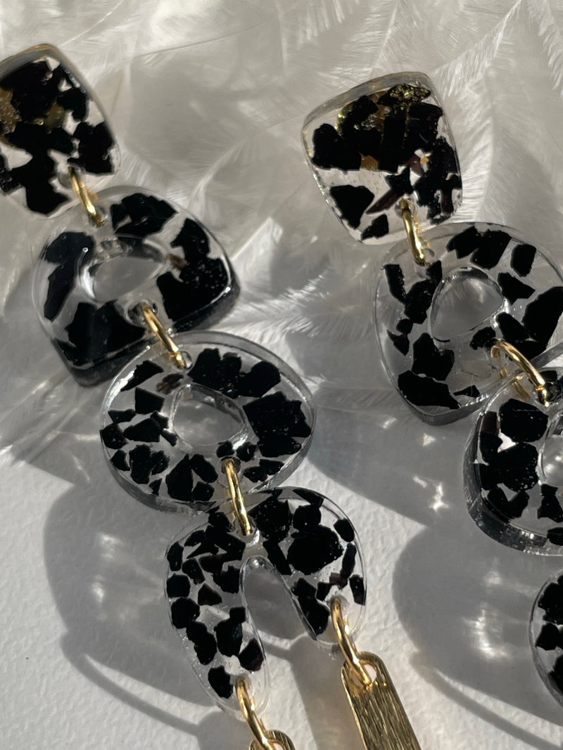Black Tourmaline Lightweight Studs