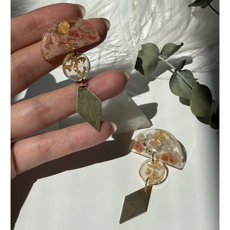 “Desert Sun” Sunstone Earrings