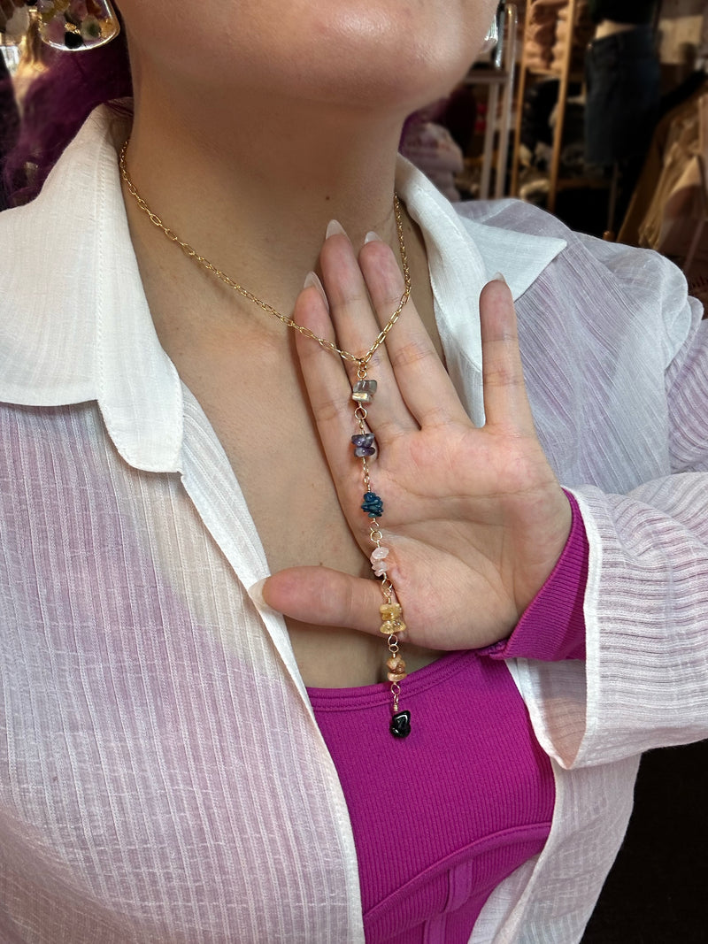 “The Chakra Necklace” Water resistant Gold Filled Necklace