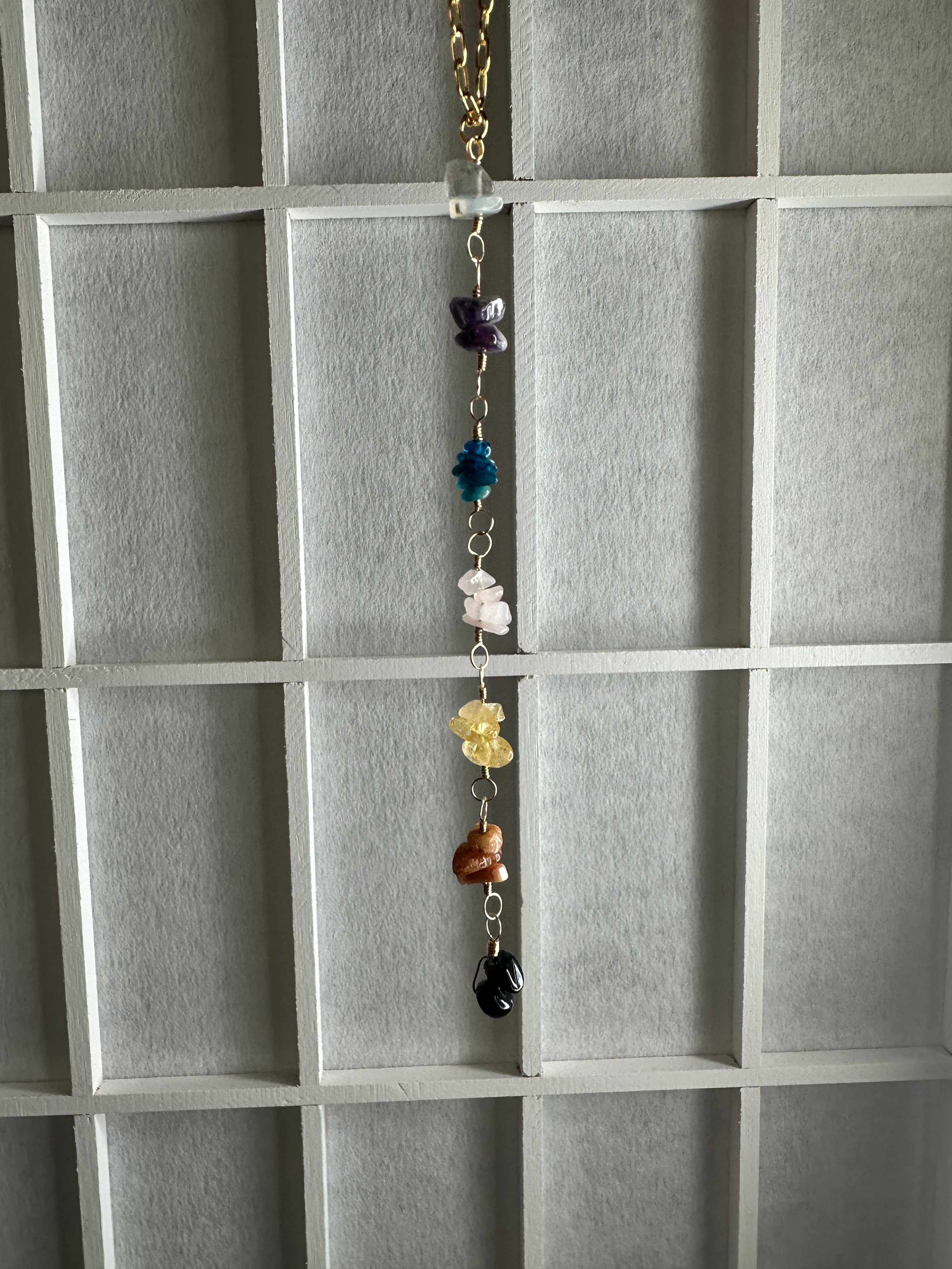 “The Chakra Necklace” Water resistant Gold Filled Necklace