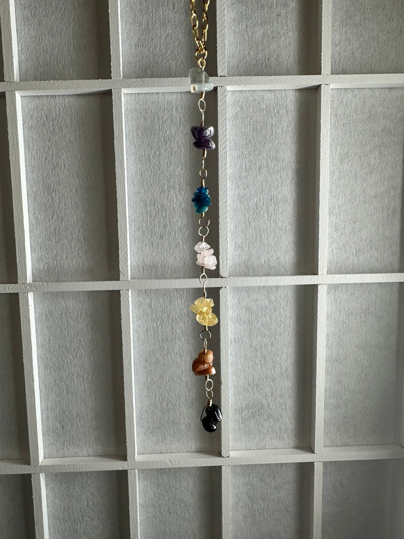 “The Chakra Necklace” Water resistant Gold Filled Necklace