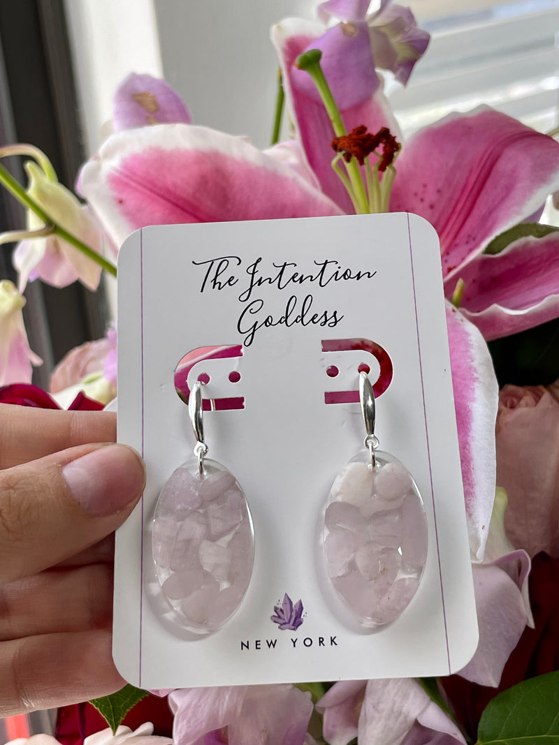 "Dream" Kunzite Earrings with Sterling Silver Post