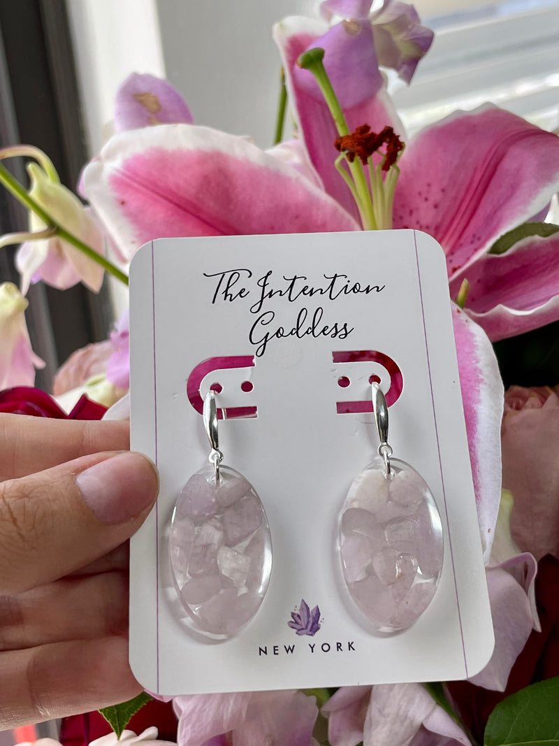 "Dream" Kunzite Earrings with Sterling Silver Post