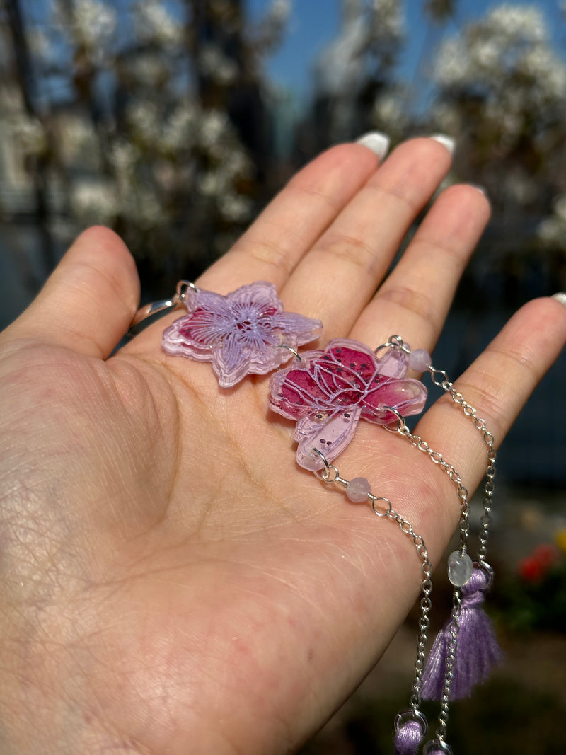“Flower Spirits” Dried Flowers Earrings