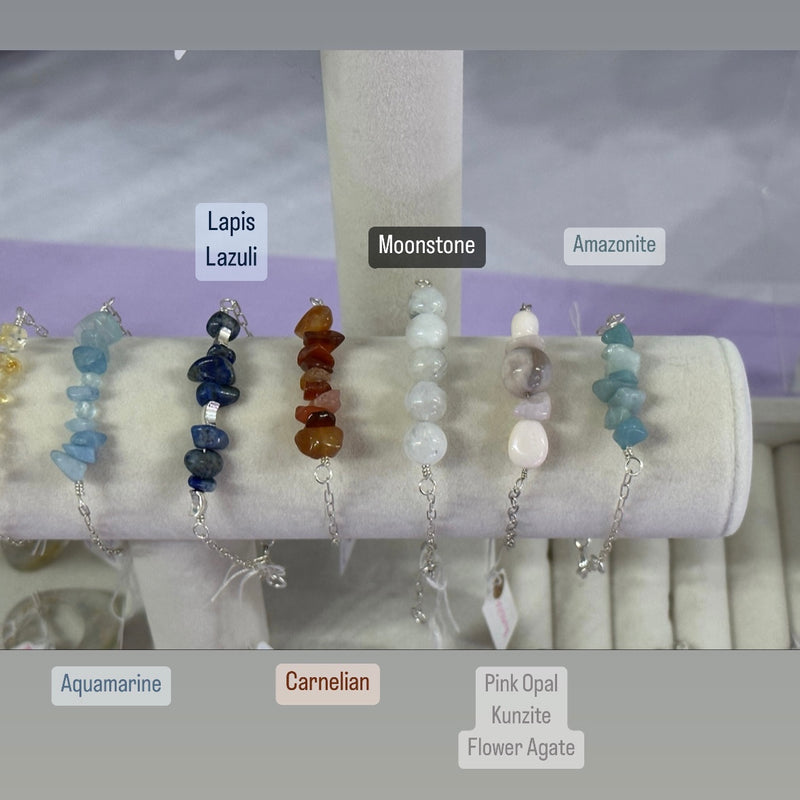 Amazonite Sterling Silver Chain Bracelet