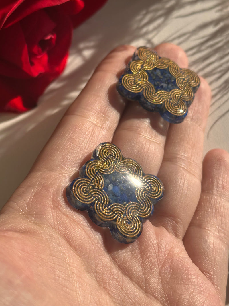 “Porto” Lapis Lazuli Studs