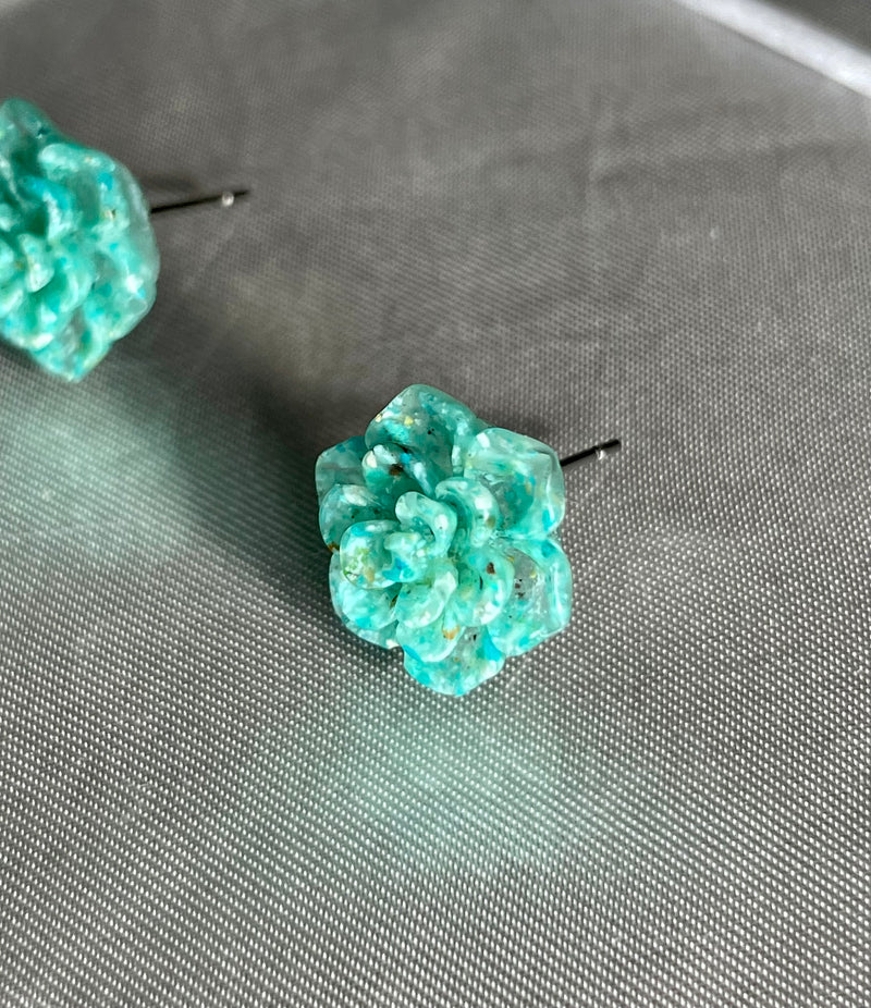 Succulent Chrysocolla Stud