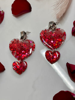 “Queen of Hearts” Rose Quartz Earrings