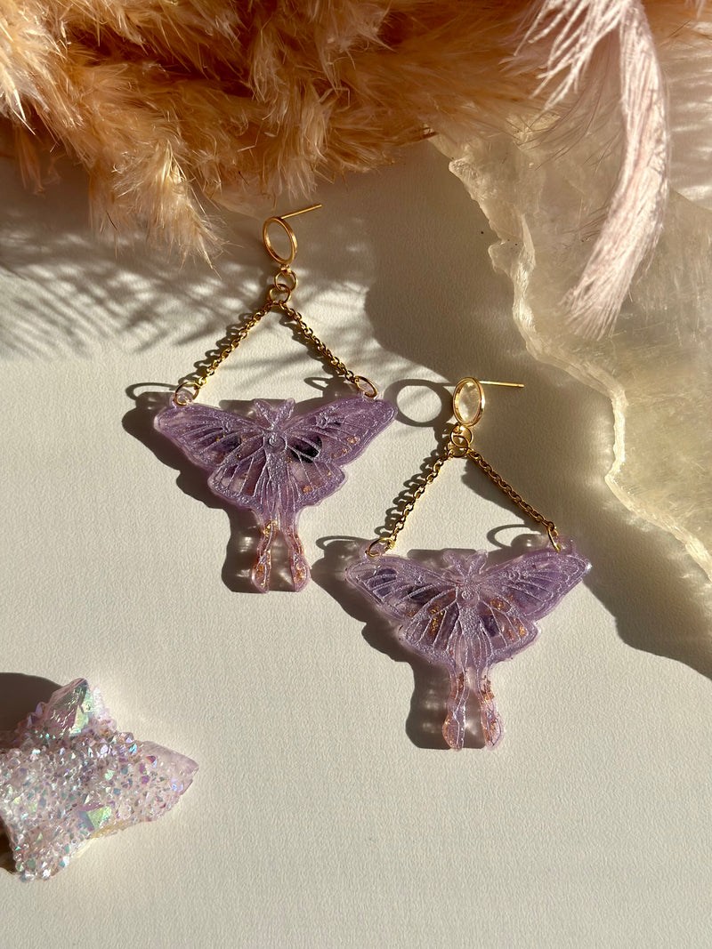 Charoite earrings hot sale