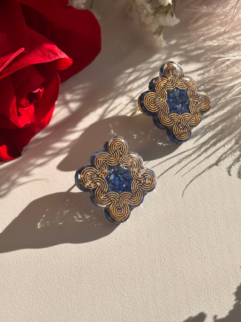 “Porto” Lapis Lazuli Studs