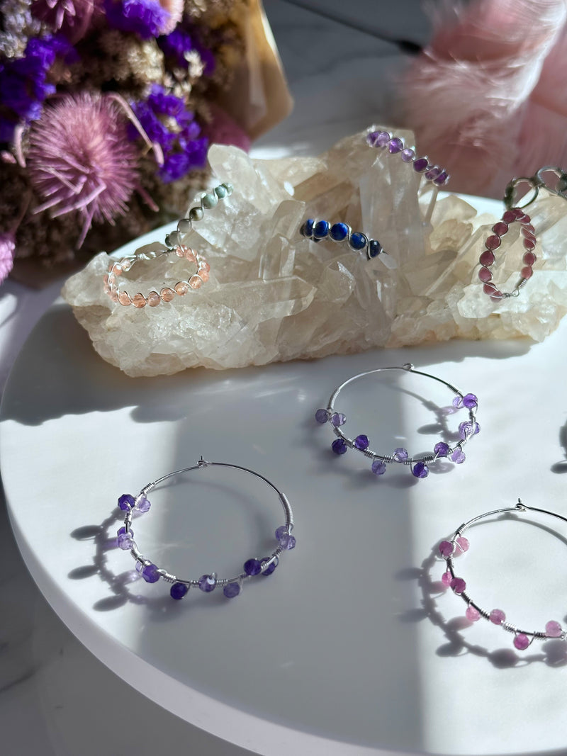 Tree Agate Sterling Silver Wire Ring