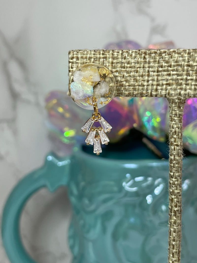 “Compassion Goddess" Moonstone Studs