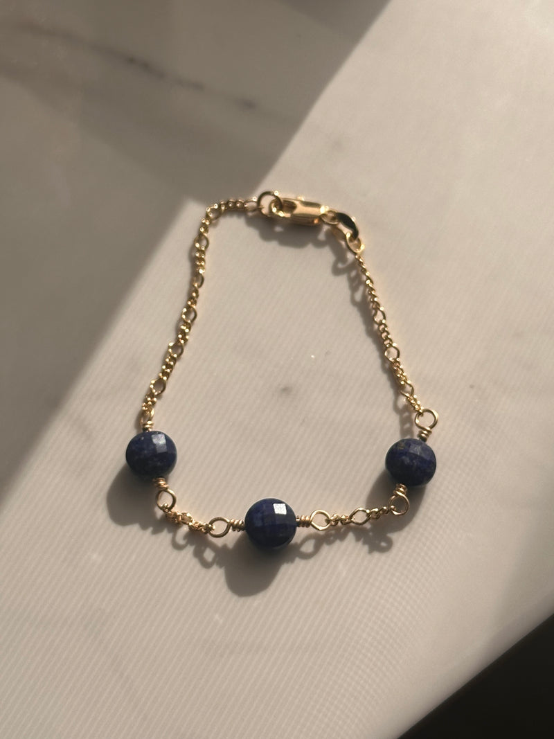 Lapis Lazuli Gold Filled Bracelet