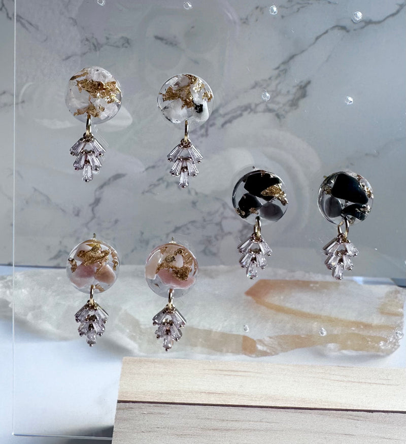 “Compassion Goddess" Moonstone Studs