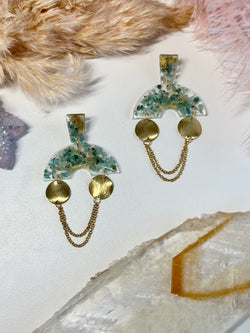 “Goddesy” Chrysocolla Studs