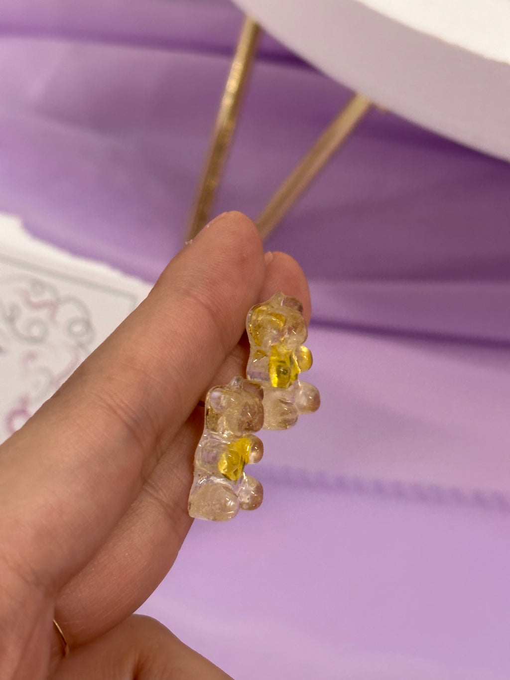 “Gummy Bear” Citrine Studs