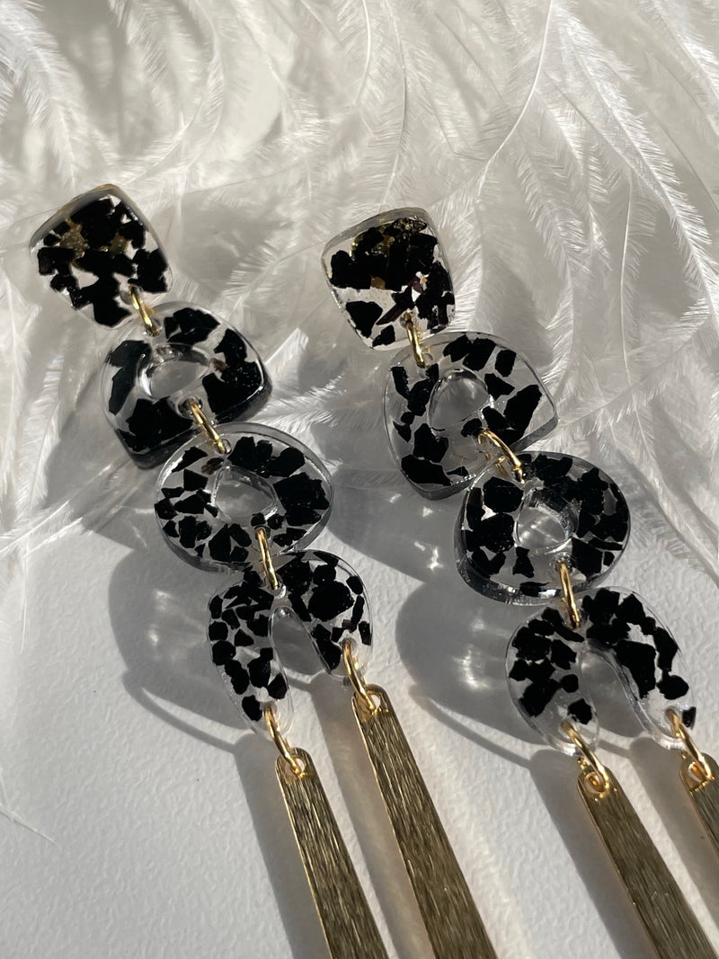 Black Tourmaline Lightweight Studs