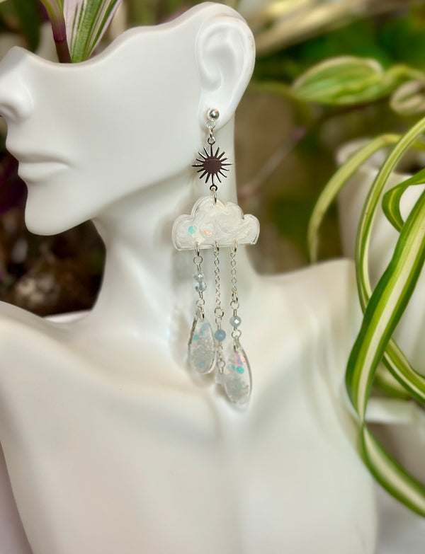 “Girl on the clouds" Aquamarine Earrings