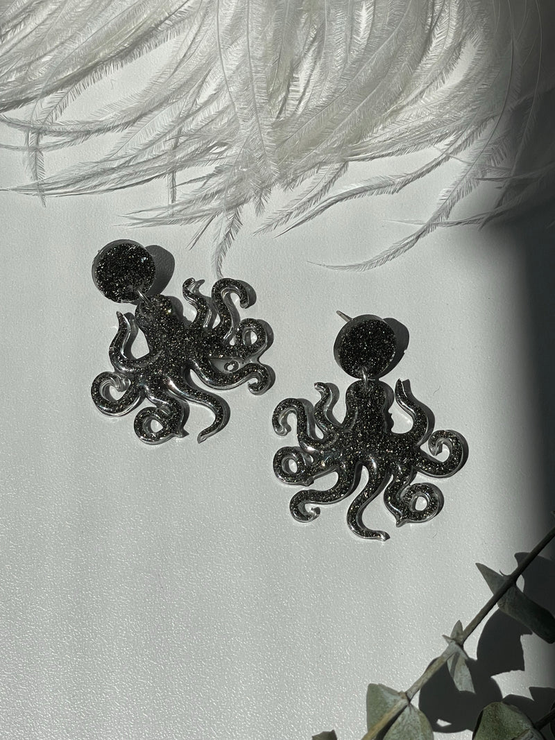 “Octopi” Pyrite Studs