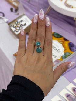 “Double Trouble” Amazonite Ring