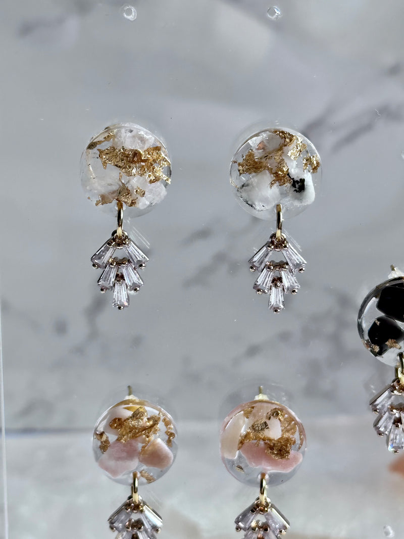 “Compassion Goddess" Moonstone Studs