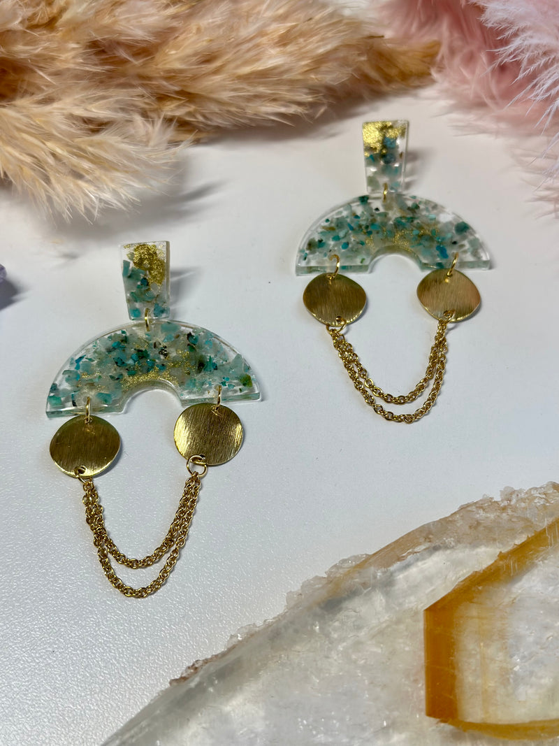 “Goddesy” Chrysocolla Studs