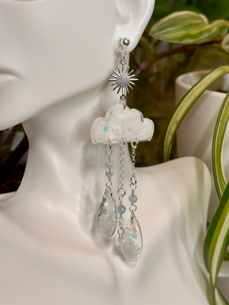 “Girl on the clouds" Aquamarine Earrings