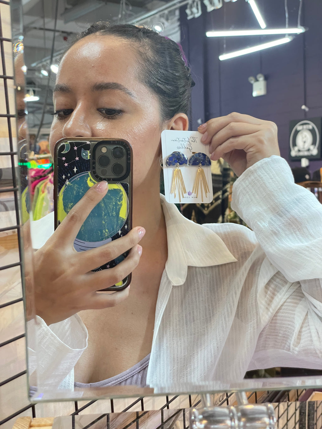 “Dimension" Lapis Lazuli Earrings