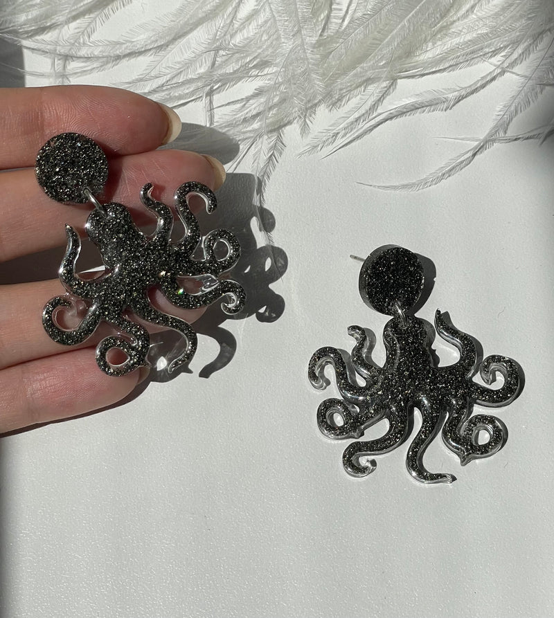 “Octopi” Pyrite Studs